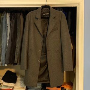 Express charcoal coat